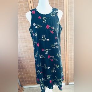 Tommy Hilfiger black Pink Floral Embroidered dress sz4